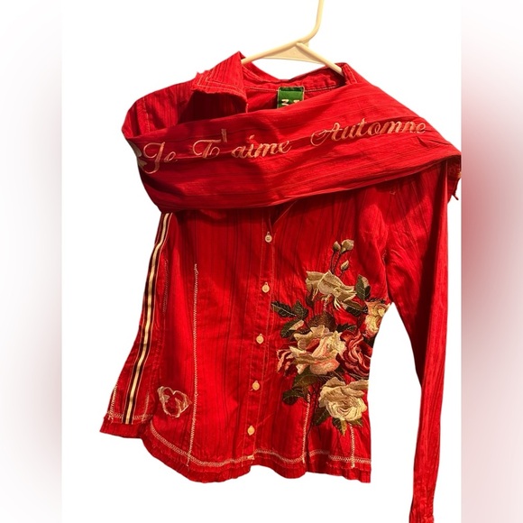 Johnny Was workshop embroidered shirt size XS - Picture 7 of 13